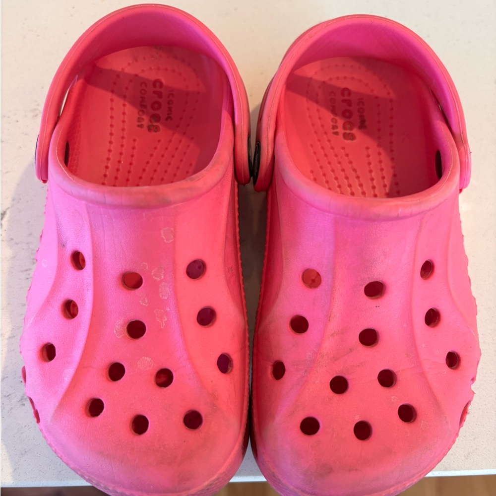 CROCS Kids Bright Pink Clog Sandals